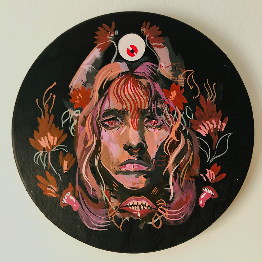 'Lyra' Round Painting