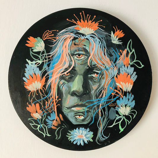 'Elric' Round Painting