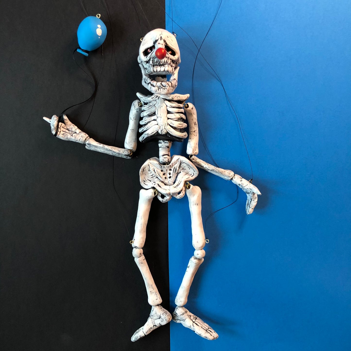 Skeleton Clown Marionette