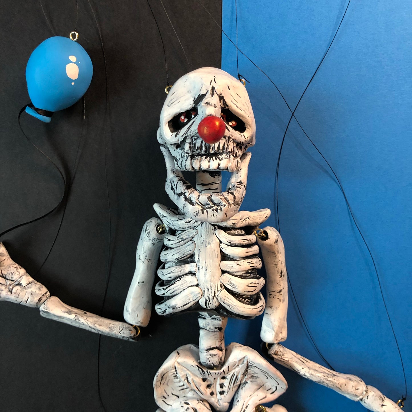 Skeleton Clown Marionette